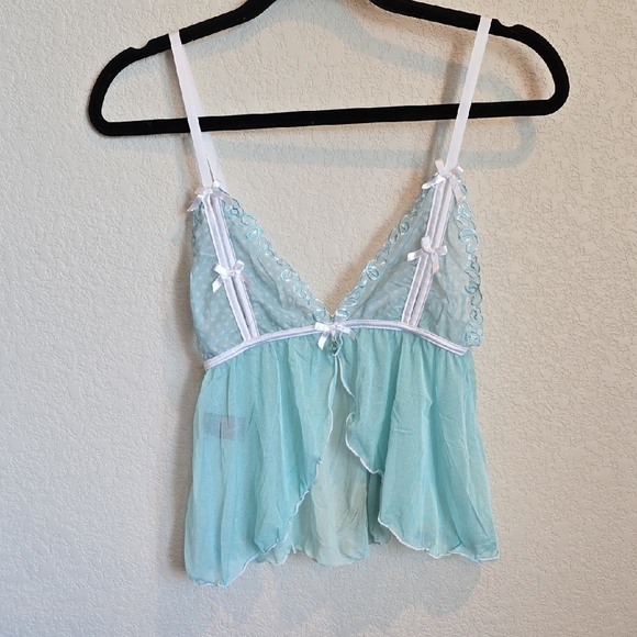 Coquette Women's Sheer Blue Lingerie - Picture 1 of 4
